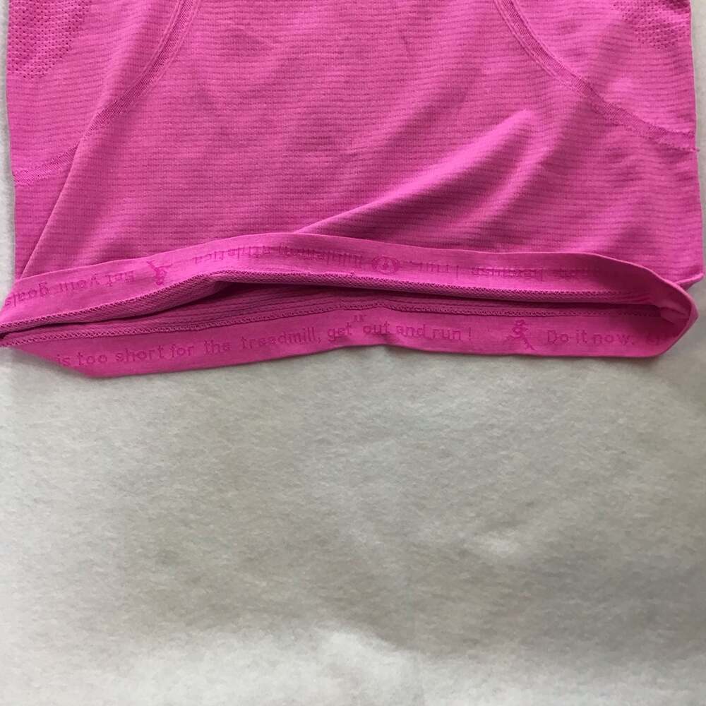 Lululemon Swiftly Tech Short Sleeve Shirt in Pink size 6 Athletic Active - Picture 8 of 9